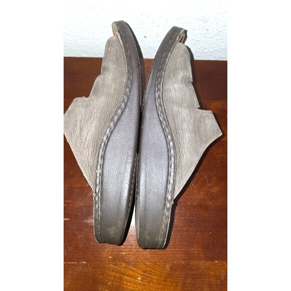 Finn Comfort Women's Taupe Leather Slide Sandals Adjustable Straps Size 43 - Picture 5 of 6